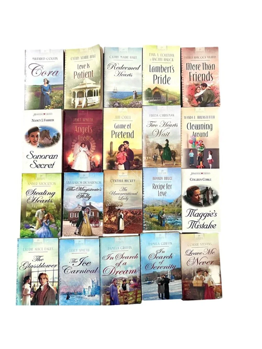 Heartsong Presents Lot of 20 Christian Romance Paperbacks Books